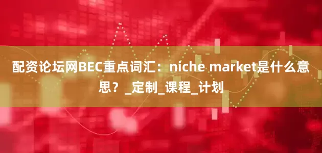 配资论坛网BEC重点词汇：niche market是什么意思？_定制_课程_计划